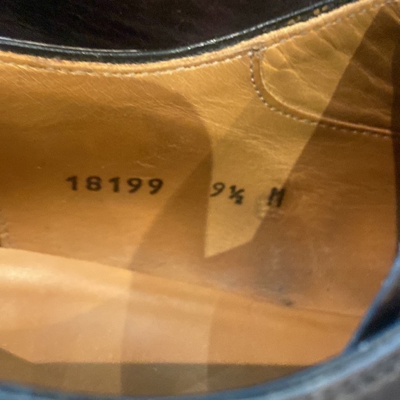 Magnanni Gerardo Dress Shoes Men's 9.5 M Brown Gray Derby Medallion - Picture 9 of 11